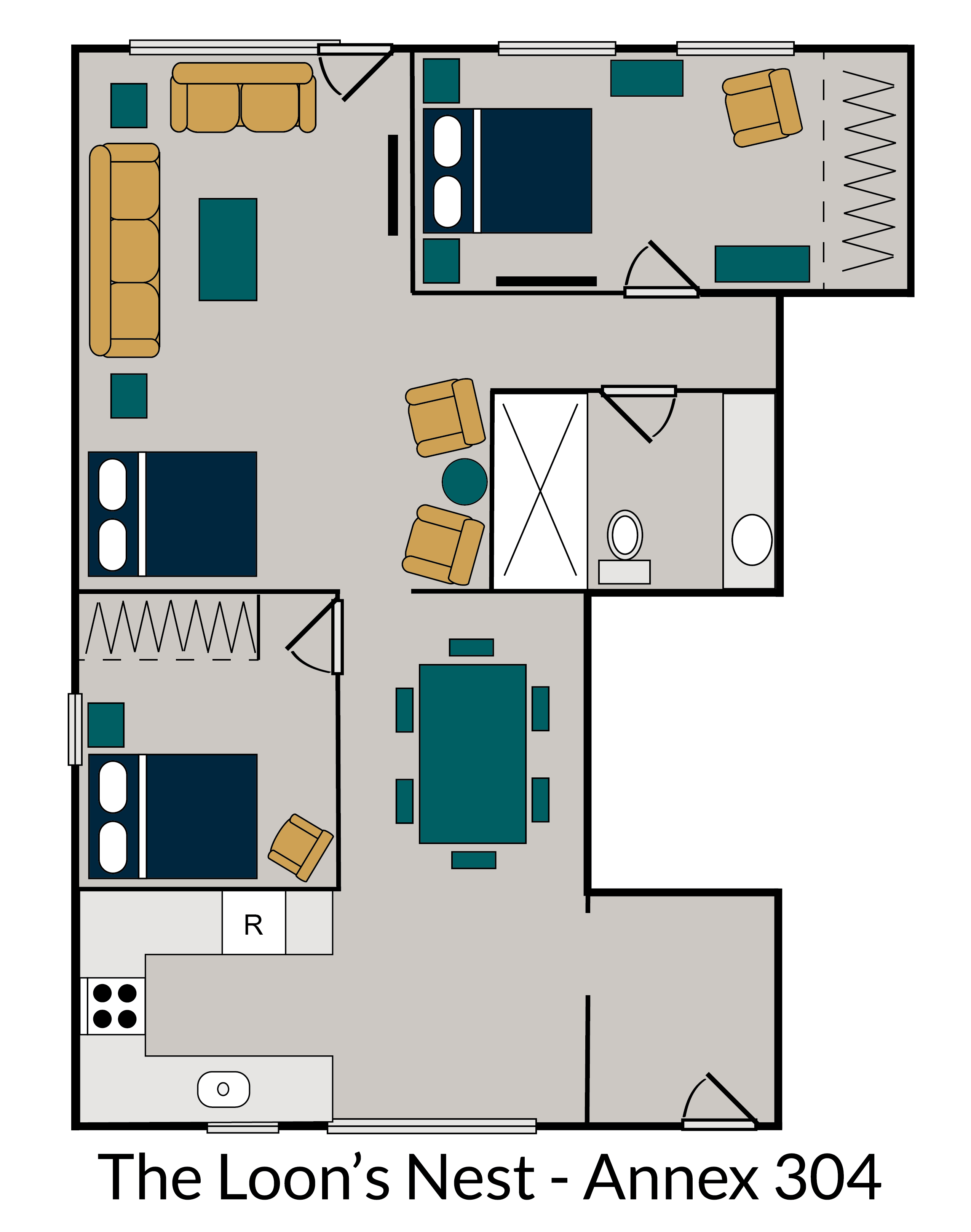 Loon's Nest 304 floorplan