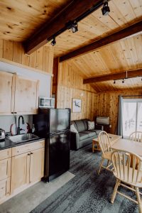 Knotty Pine Cabin 301 living