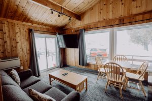 Knotty Pine Cabin 301 living