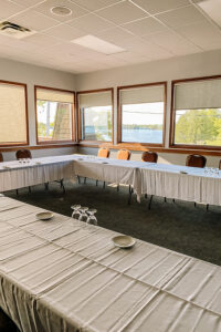 meeting setup in Ojibwe room in event centre