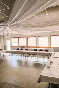meeting setup in La Verendrye room in Event Centre