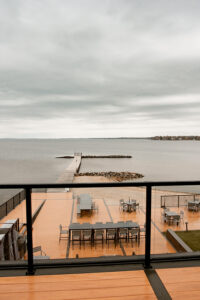 balcony view from La Verendrye room in the event Centre