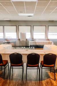 meeting setup in La Verendrye room in Event Centre