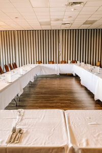 meeting setup in La Verendrye room in Event Centre