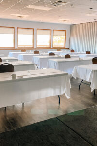 meeting setup in La Verendrye room in Event Centre