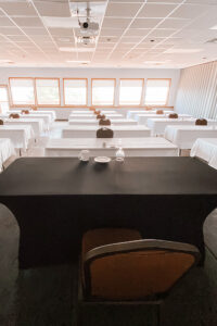 meeting setup in Lady Frances room in Event Centre